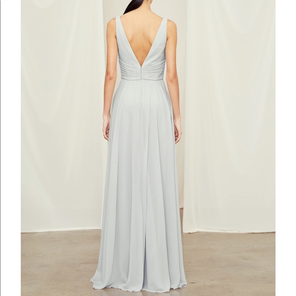 Amsale Blush Justine Bridesmaid Dress - Picture 4 of 4